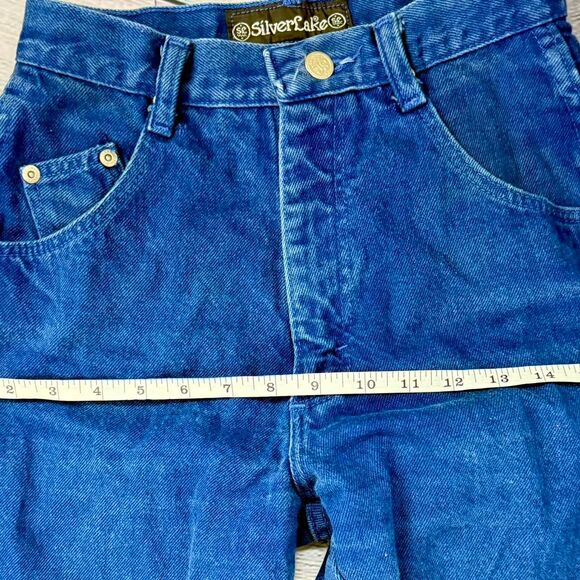 Vintage Wrangler Silverlake Classic Bareback High Rise Dark Jeans Size 3/4 x 36 - Picture 5 of 8